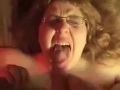 The gorgeous, blond, and hawt woman is willing to get showered with sperm.